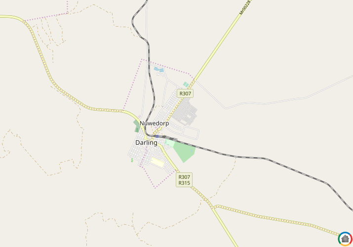 Map location of Darling